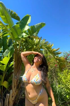 Cece Adjustable Tie Bikini Top 8 Cece Adjustable Tie Bikini Top -Dippin Daisys Shop CECE TOP TROPICAL POSTCARD3