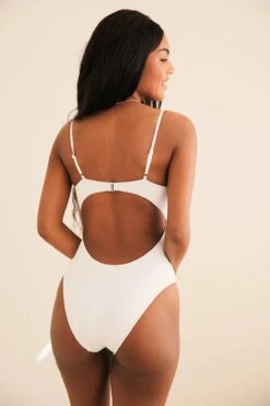 Forever Cheeky One Piece 7 Forever Cheeky One Piece -Dippin Daisys Shop D1903JRMSD WHT forever one piece white 4