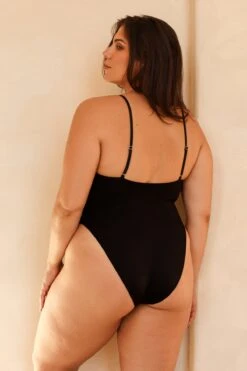 Star Scoop Neckline One Piece -Dippin Daisys Shop D1920JRMSC BLK star one piece black 7