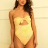 Devon Strapless One Piece 8 Devon Strapless One Piece -Dippin Daisys Shop D1936JMNLC GLDT devon one piece golden ditsy 1
