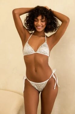 Zepplin Cheeky Bikini Bottom -Dippin Daisys Shop D3298JSQLC SLVR zepplin bottom silver 1