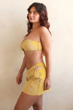 Groupie Skirt 15 Groupie Skirt -Dippin Daisys Shop D3326 GDFL groupie skirt gold flake 6