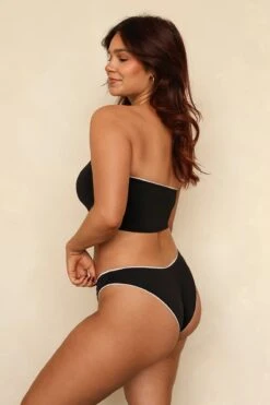 Mary Bandeau Bikini Top -Dippin Daisys Shop D4319 BLK mary top black 2