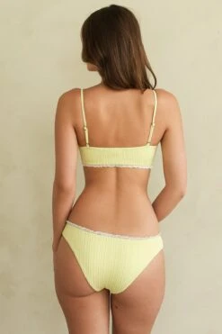 Bruno Scoop Neck Bikini Top -Dippin Daisys Shop D4358 TDYW bruno top tender yellow 3