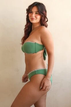 Ellis Bandeau Bikini Top 15 Ellis Bandeau Bikini Top -Dippin Daisys Shop D4393 EGCS ellis top elm green cocoa stripe 6