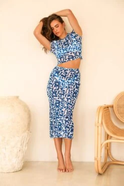 Indio Cover-Up Swim Skirt -Dippin Daisys Shop D5128JMPOD ECHO indio skirt echo blue 3