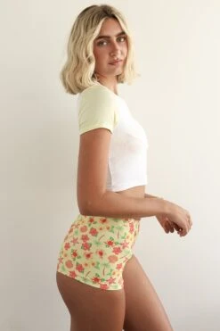 Baby Tee -Dippin Daisys Shop D7151 WHTY baby tee white tender yellow 2