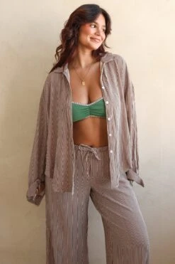 Olivia Top -Dippin Daisys Shop D7165 CCST olivia top cocoa stripe 5