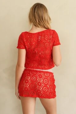 Salt Life Blouse Top -Dippin Daisys Shop D7171 CHCL salt life top cherry cola 3