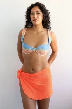 Dippin Daisys Shop -Dippin Daisys Shop R5123 VORN hidden oasis sarong vibrant orange 1