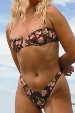 Seaport High Cut Thong Bikini Bottom 8 Seaport High Cut Thong Bikini Bottom -Dippin Daisys Shop SEAPORT BOTTOM ROSEBUD3