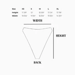 Seashore High Waisted Swim Bikini Bottom 11 Seashore High Waisted Swim Bikini Bottom -Dippin Daisys Shop SEASHORE BOTTOM SIZE GUIDE2 4