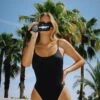 Star Scoop Neckline One Piece 14 Star Scoop Neckline One Piece -Dippin Daisys Shop star one piece black